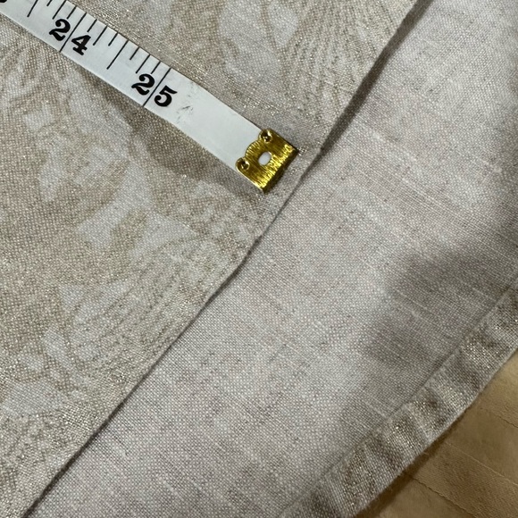 John . Mark 🦋 Linen 3/4 sleeve top - Picture 6 of 10